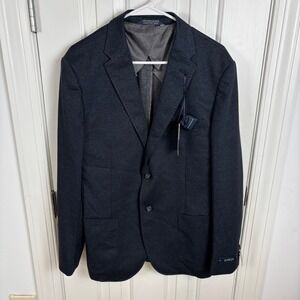 Zanetti Men's Slim Fit Blazer Lucas Sport Coat Jacket‎ Black Blue Size L/42 New